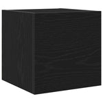 Tv-Skap Svart Eik 30,5 X 30 X 30 Cm Konstruert Tre