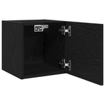 Tv-Skap Svart Eik 30,5 X 30 X 30 Cm Konstruert Tre