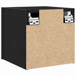 Tv-Skap Svart Eik 30,5 X 30 X 30 Cm Konstruert Tre