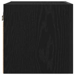 Tv-Skap Svart Eik 30,5 X 30 X 30 Cm Konstruert Tre