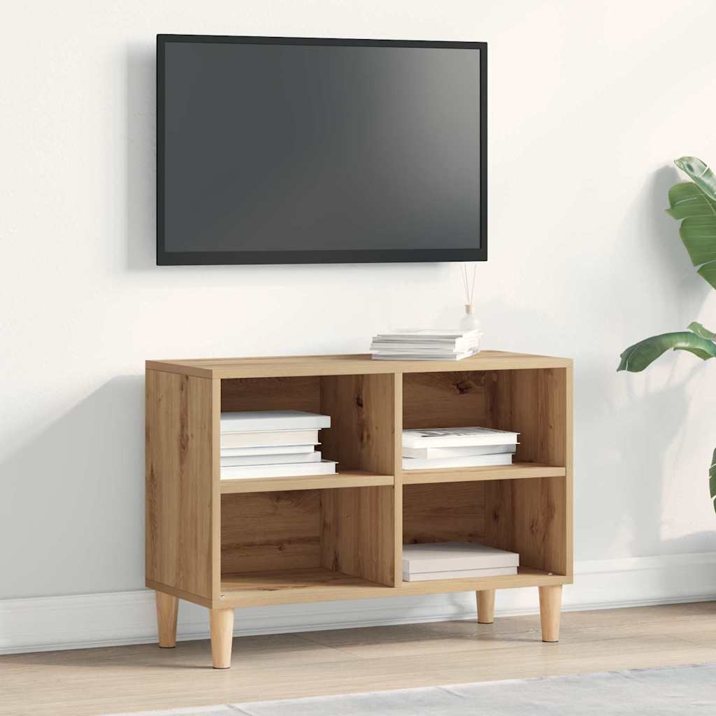 Tv-Skap Artisian Oak 69,5 X 30 X 50 Cm Konstruert Tre