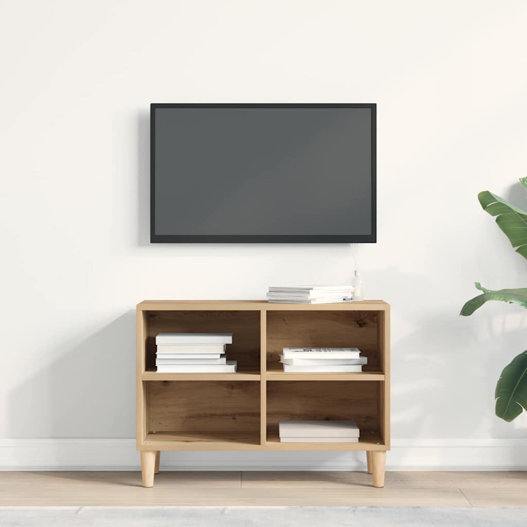 Tv-Skap Artisian Oak 69,5 X 30 X 50 Cm Konstruert Tre