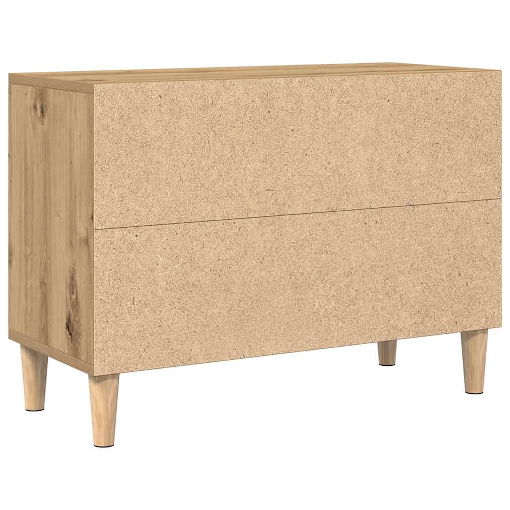 Tv-Skap Artisian Oak 69,5 X 30 X 50 Cm Konstruert Tre