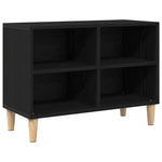 Tv-Skap Svart Eik 69,5 X 30 X 50 Cm Konstruert Tre