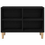 Tv-Skap Svart Eik 69,5 X 30 X 50 Cm Konstruert Tre