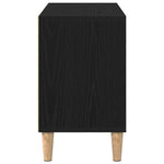 Tv-Skap Svart Eik 69,5 X 30 X 50 Cm Konstruert Tre