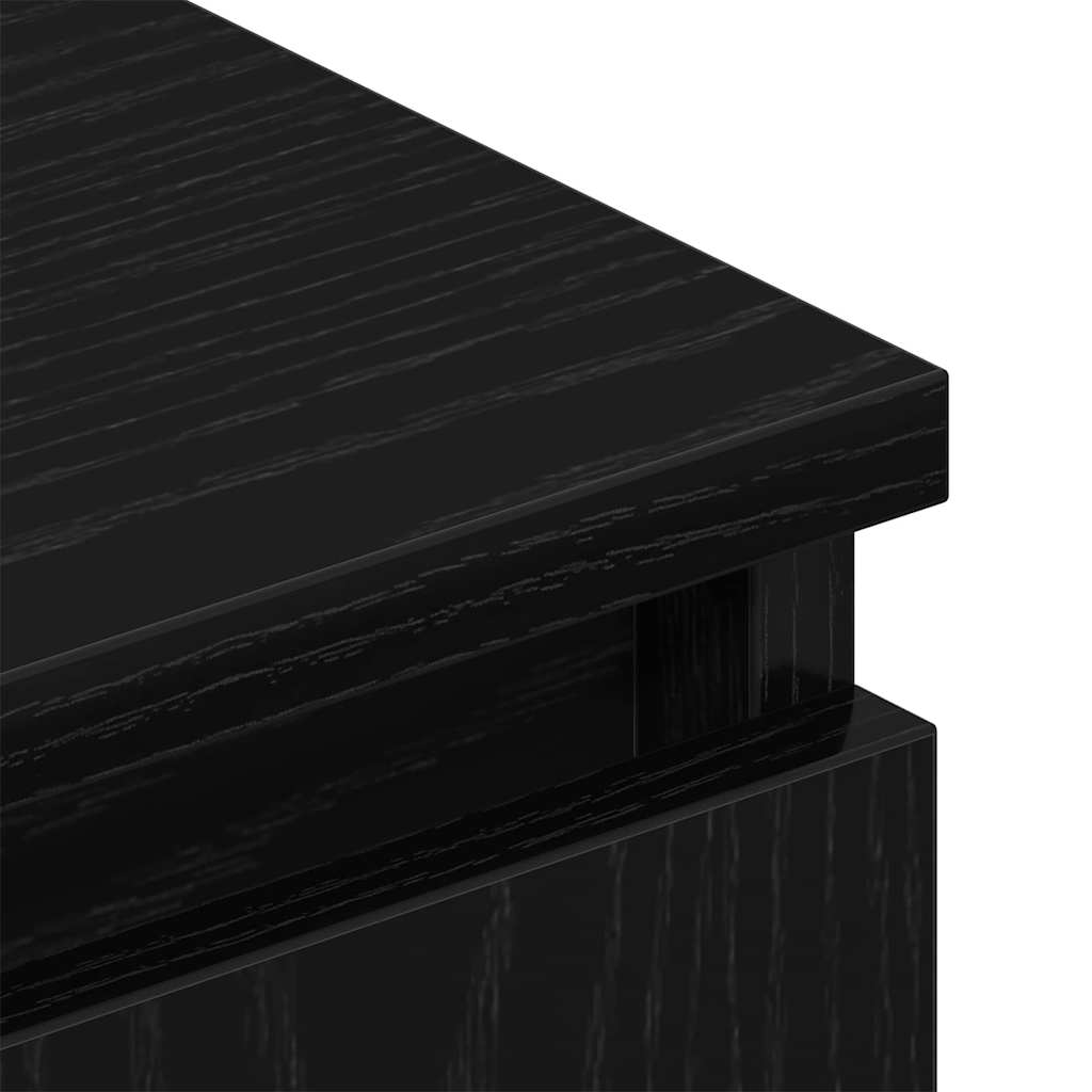 Tv-Skap Svart Eik 102 X 35 X 50 Cm Konstruert Tre