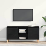 Tv-Skap Svart Eik 102 X 35 X 50 Cm Konstruert Tre