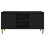 Tv-Skap Svart Eik 102 X 35 X 50 Cm Konstruert Tre