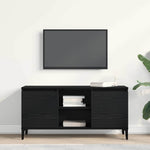 Tv-Skap Svart Eik 102 X 35 X 50 Cm Konstruert Tre