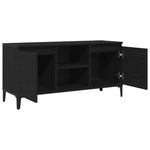 Tv-Skap Svart Eik 102 X 35 X 50 Cm Konstruert Tre
