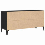 Tv-Skap Svart Eik 102 X 35 X 50 Cm Konstruert Tre
