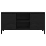 Tv-Skap Svart Eik 102 X 35 X 50 Cm Konstruert Tre