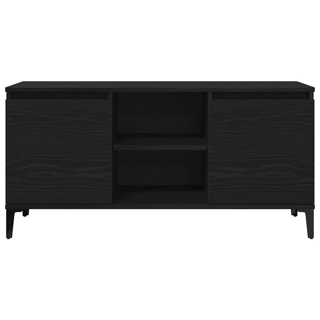 Tv-Skap Svart Eik 102 X 35 X 50 Cm Konstruert Tre