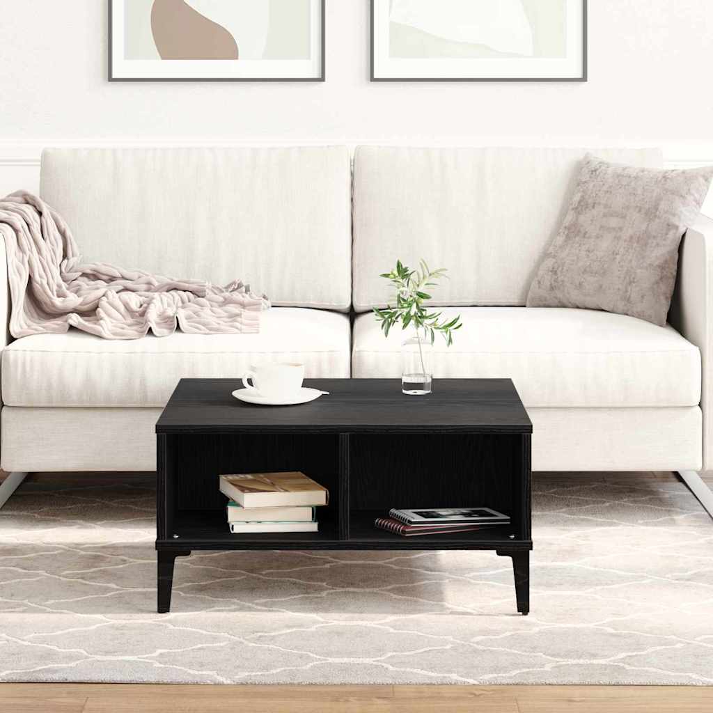 Kaffebord Svart Eik 60 X 60 X 30 Cm