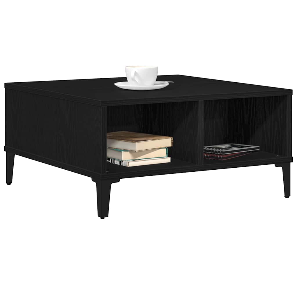 Kaffebord Svart Eik 60 X 60 X 30 Cm