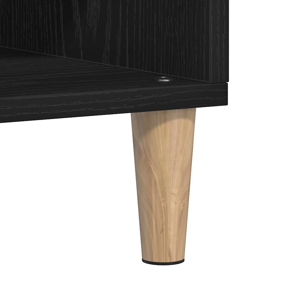 Serviesskap Svart Eik 103,5 X 35 X 70 Cm Konstruert Tre