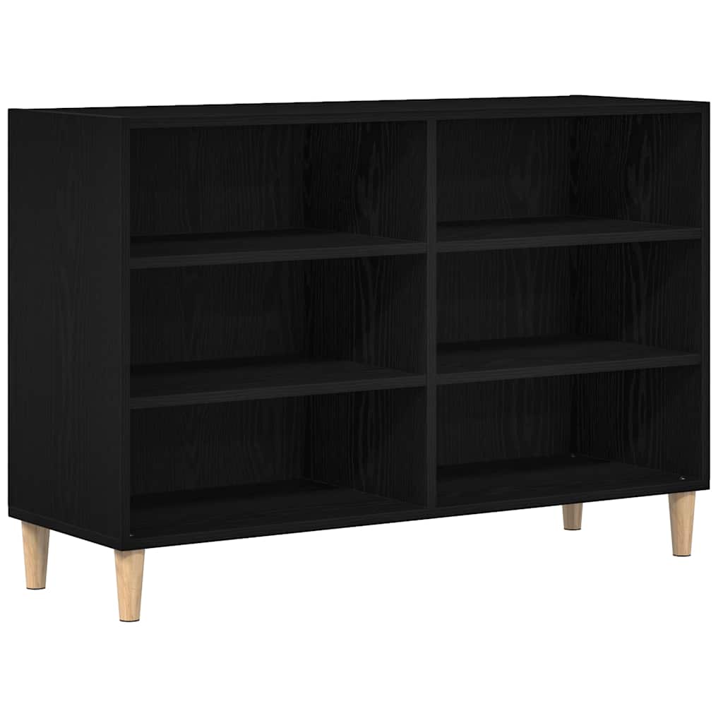 Serviesskap Svart Eik 103,5 X 35 X 70 Cm Konstruert Tre