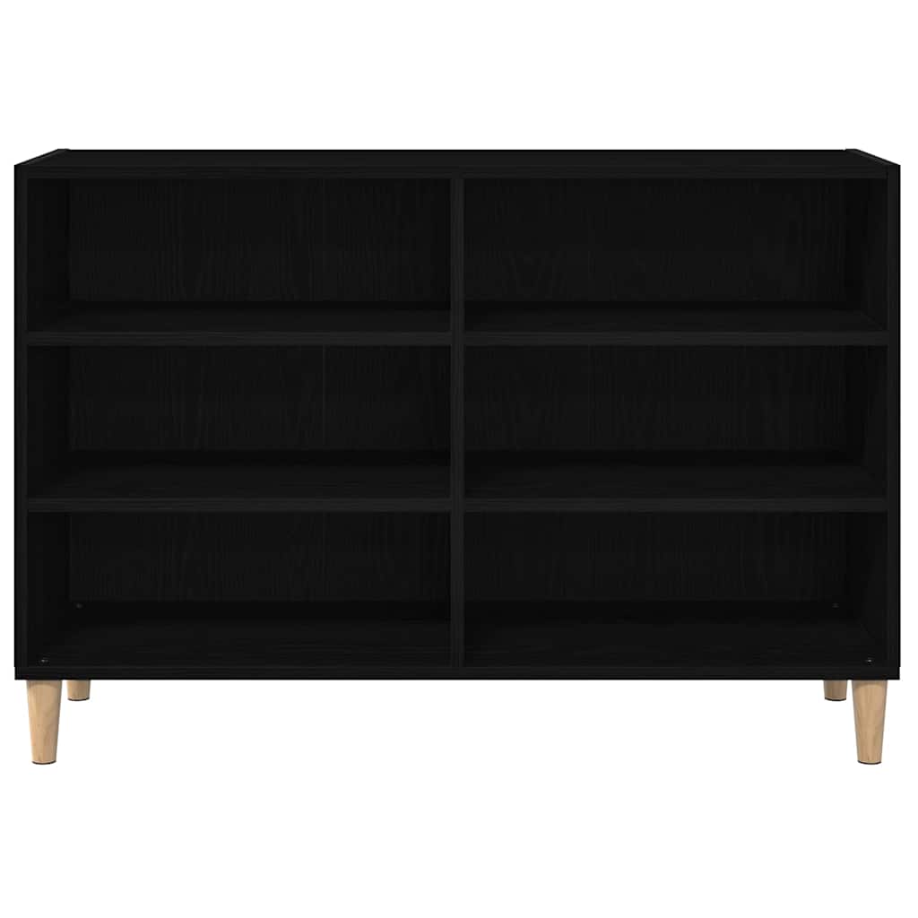 Serviesskap Svart Eik 103,5 X 35 X 70 Cm Konstruert Tre