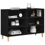 Serviesskap Svart Eik 103,5 X 35 X 70 Cm Konstruert Tre