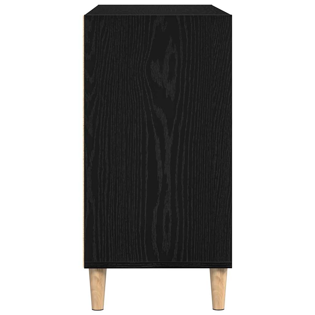 Serviesskap Svart Eik 103,5 X 35 X 70 Cm Konstruert Tre