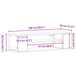Tv-Skap Gammelt Tre 100 X 30 X 26,5 Cm Konstruert Tre
