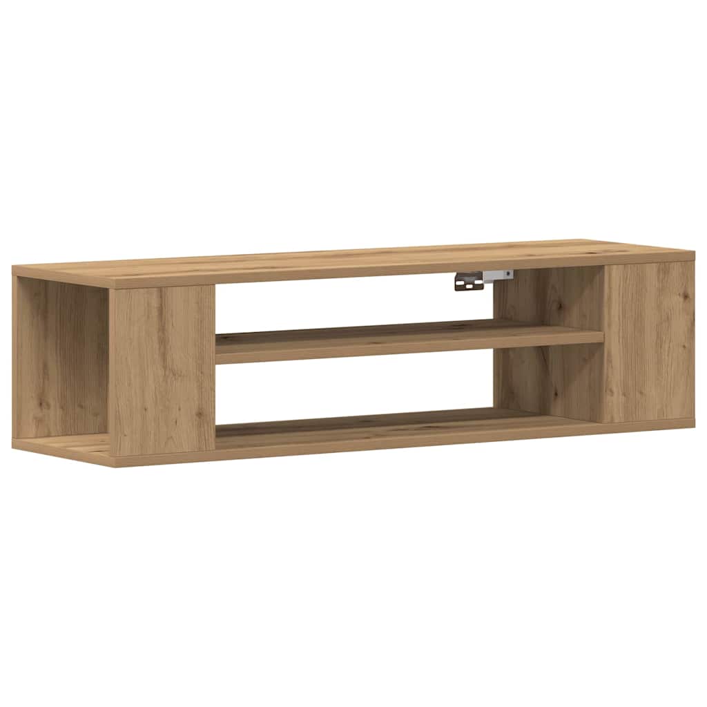 Tv-Skap Artisian Oak 100 X 30 X 26,5 Cm Konstruert Tre