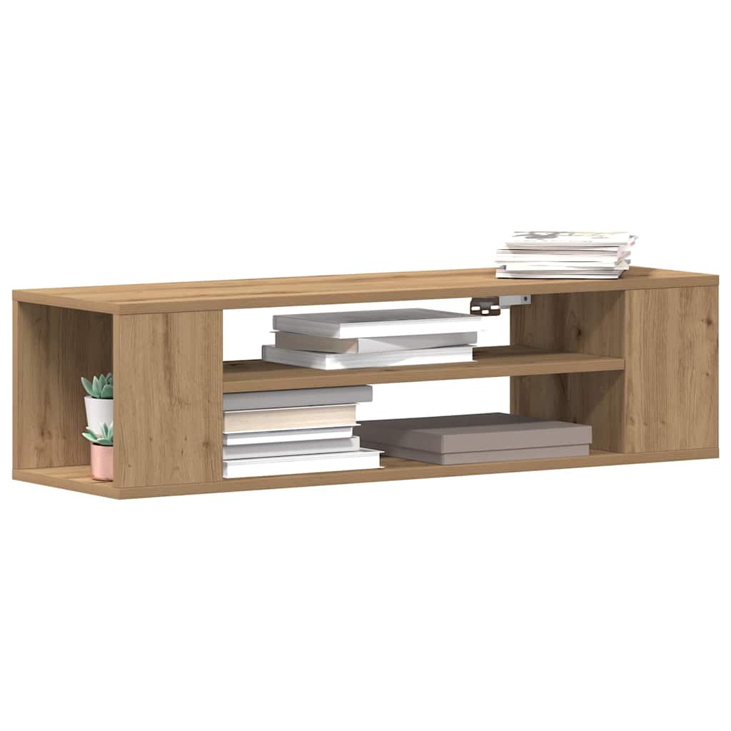 Tv-Skap Artisian Oak 100 X 30 X 26,5 Cm Konstruert Tre