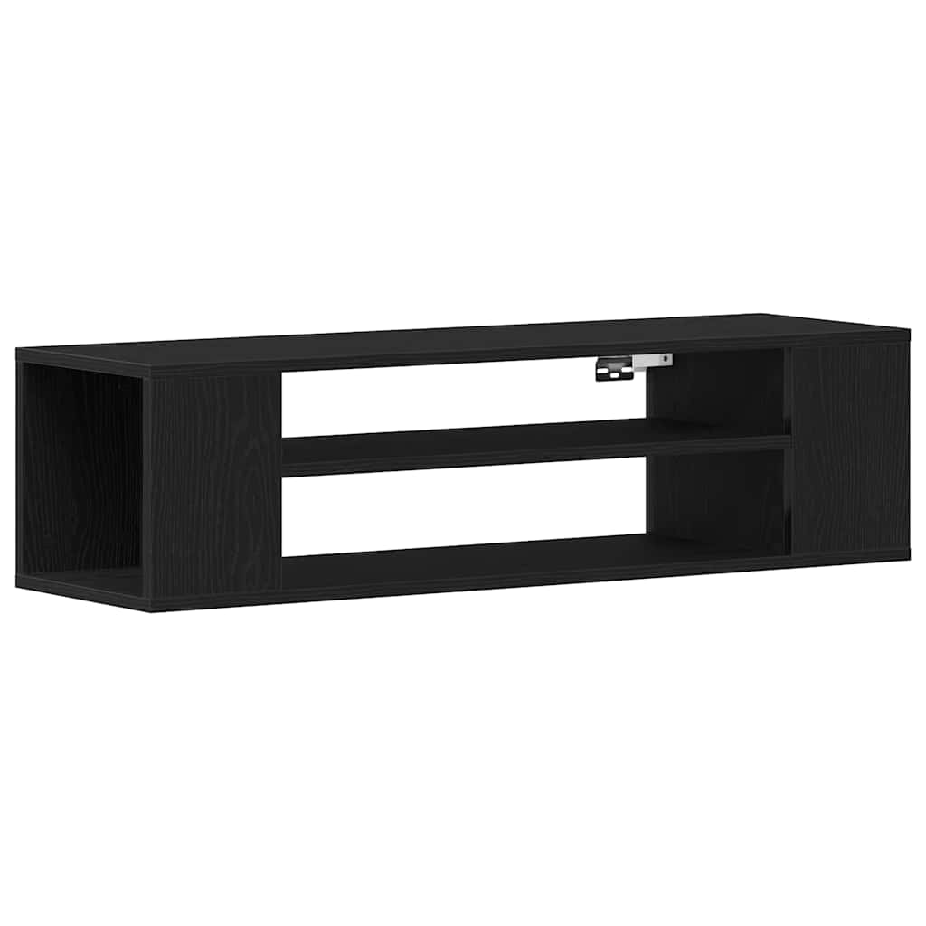 Tv-Skap Svart Eik 100 X 30 X 26,5 Cm Konstruert Tre
