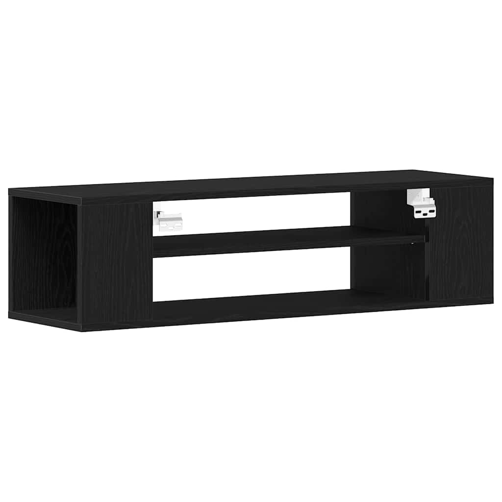 Tv-Skap Svart Eik 100 X 30 X 26,5 Cm Konstruert Tre
