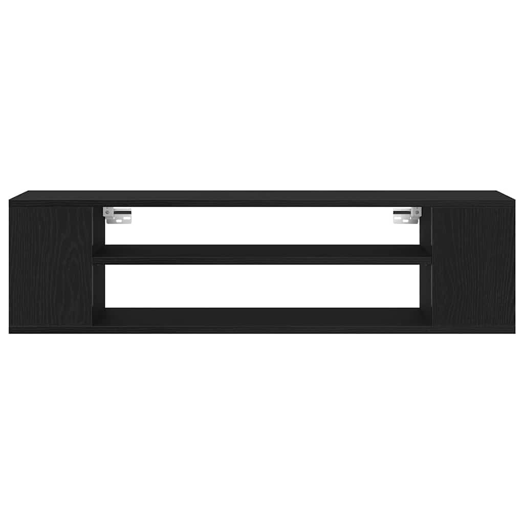 Tv-Skap Svart Eik 100 X 30 X 26,5 Cm Konstruert Tre