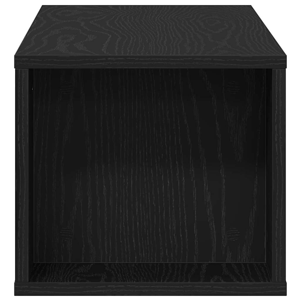Tv-Skap Svart Eik 100 X 30 X 26,5 Cm Konstruert Tre