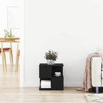 Sidetabell Svart Eik 40 X 40 X 40 Cm Konstruert Tre