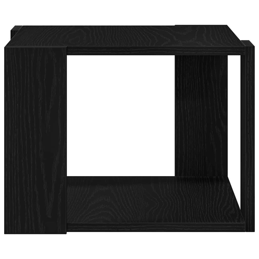 Kaffebord Svart Eik 40 X 40 X 30 Cm Konstruert Tre