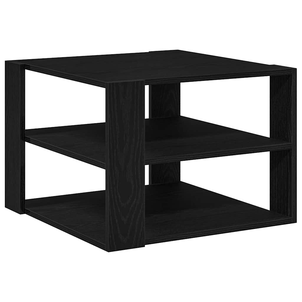 Kaffebord Svart Eik 58 X 58 X 40 Cm Konstruert Tre