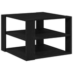 Kaffebord Svart Eik 58 X 58 X 40 Cm Konstruert Tre