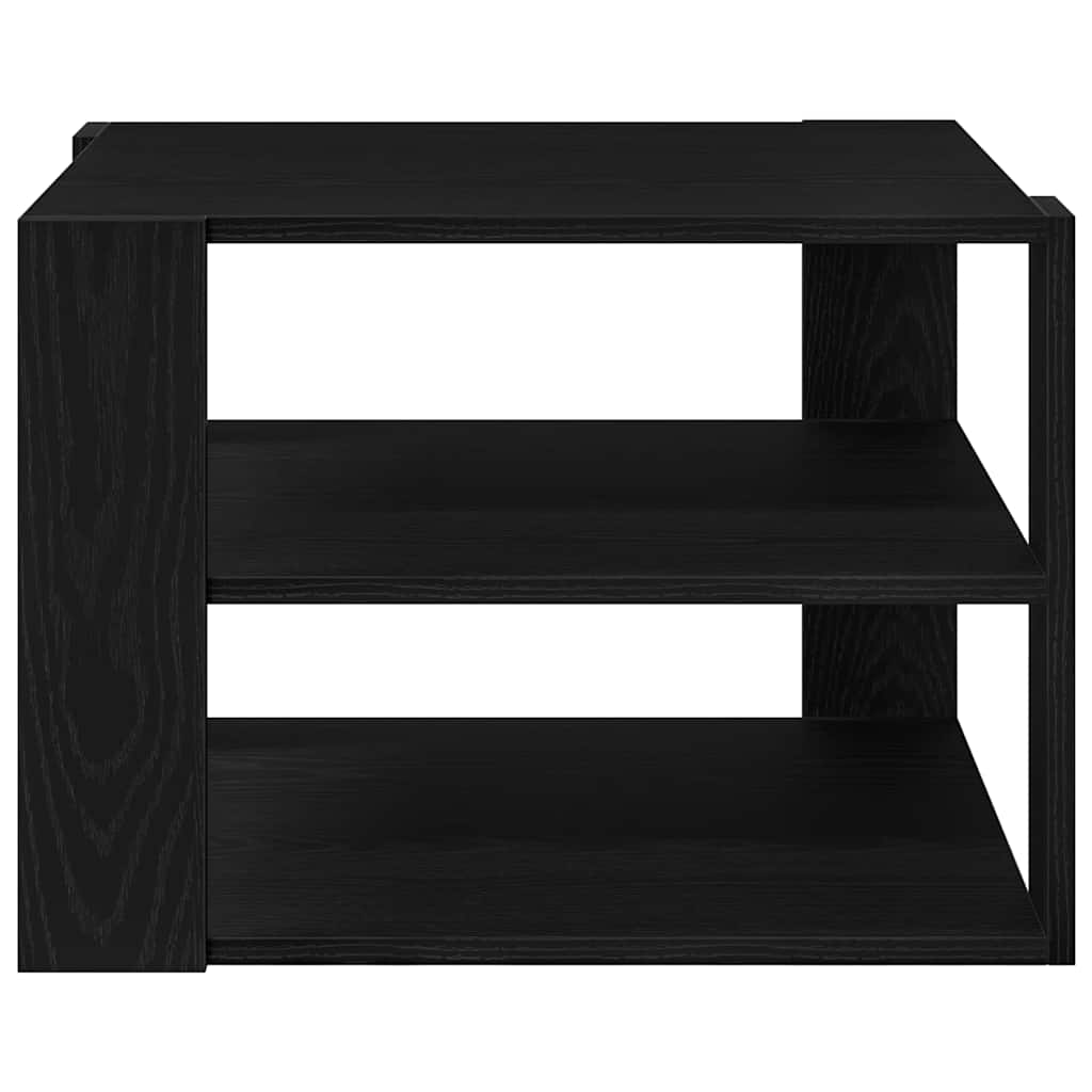 Kaffebord Svart Eik 58 X 58 X 40 Cm Konstruert Tre