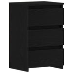 Nattbordskap Svart Eik 40 X 35 X 62,5 Cm Konstruert Tre