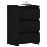 Nattbordskap Svart Eik 40 X 35 X 62,5 Cm Konstruert Tre