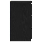 Nattbordskap Svart Eik 40 X 35 X 62,5 Cm Konstruert Tre