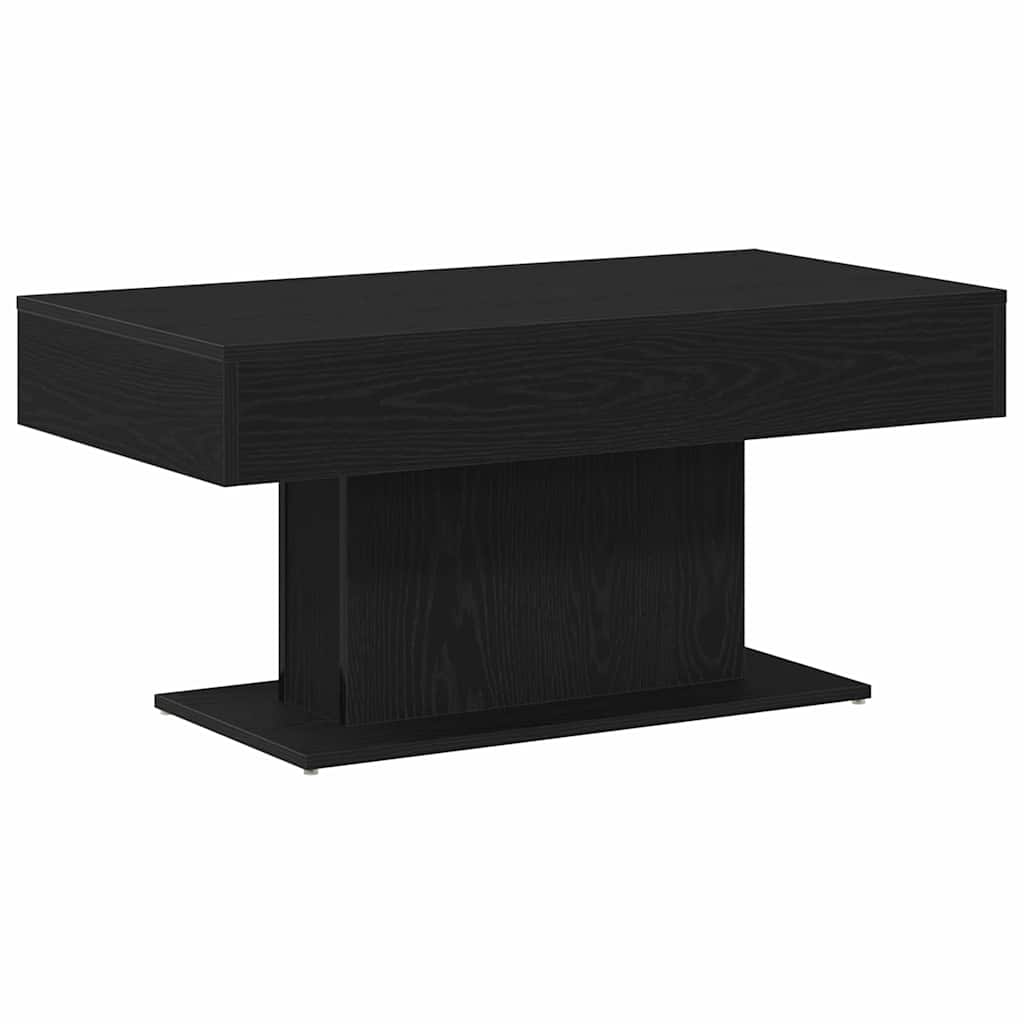 Kaffebord Svart Eik 96 X 50 X 45 Cm Konstruert Tre