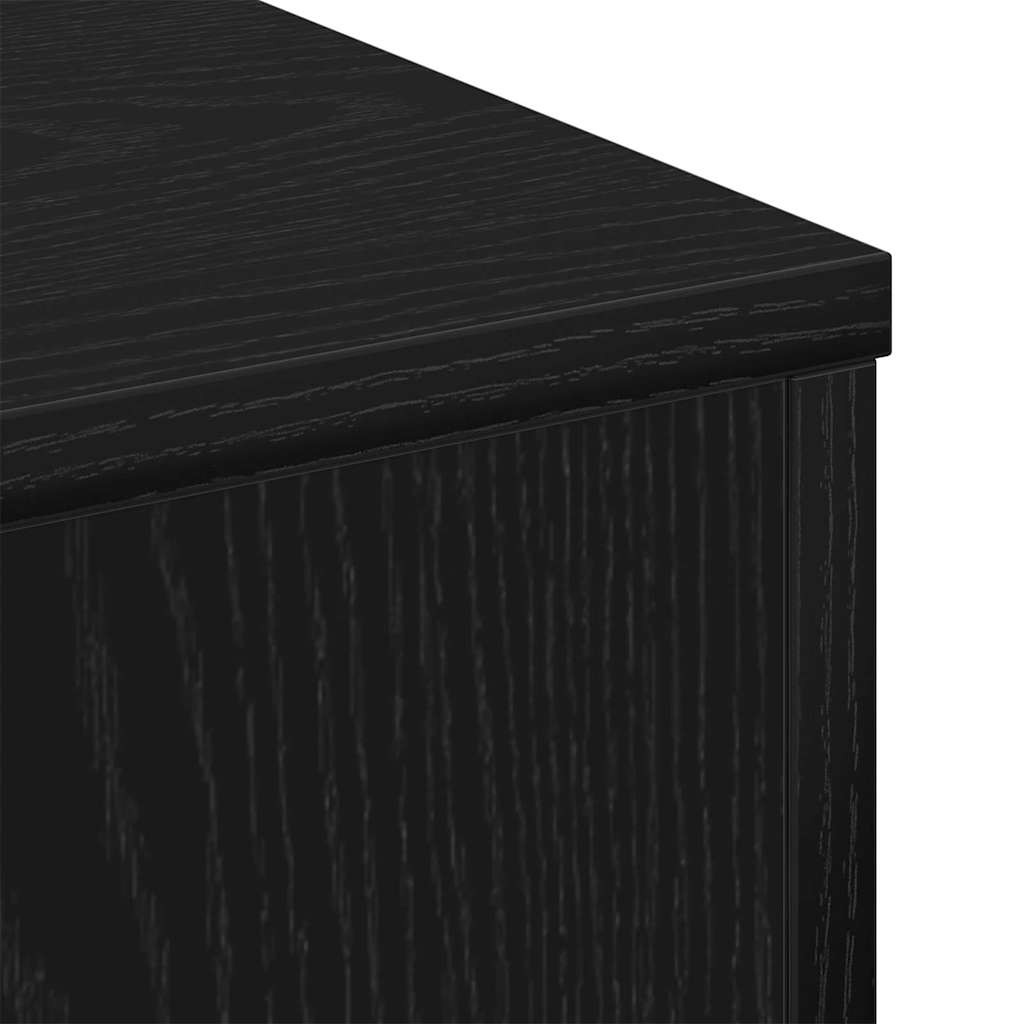 Kaffebord Svart Eik 60 X 60 X 31,5 Cm Konstruert Tre