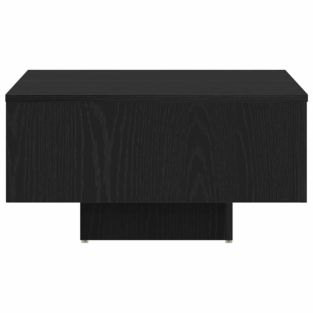 Kaffebord Svart Eik 60 X 60 X 31,5 Cm Konstruert Tre