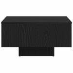 Kaffebord Svart Eik 60 X 60 X 31,5 Cm Konstruert Tre