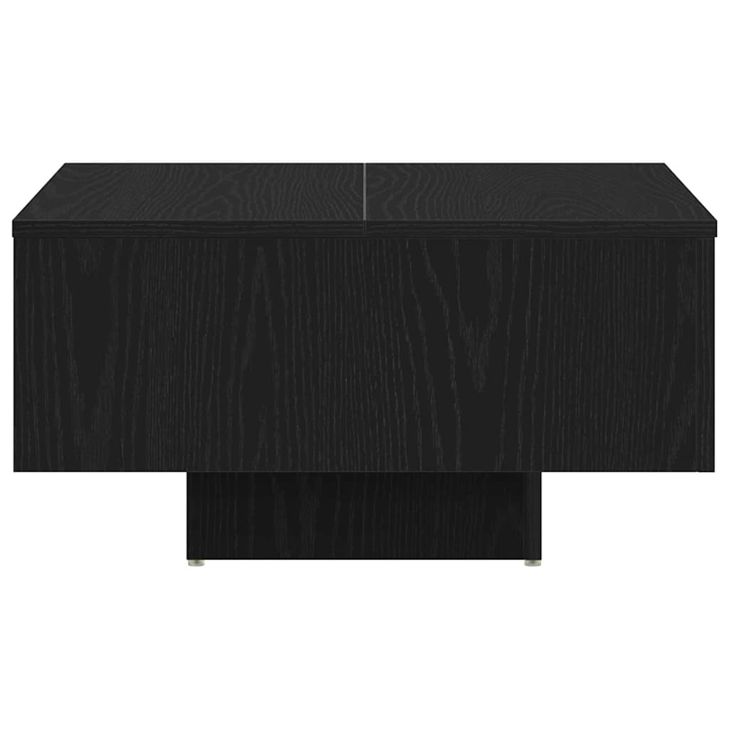 Kaffebord Svart Eik 60 X 60 X 31,5 Cm Konstruert Tre