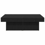 Kaffebord Svart Eik 90 X 90 X 28 Cm Konstruert Tre