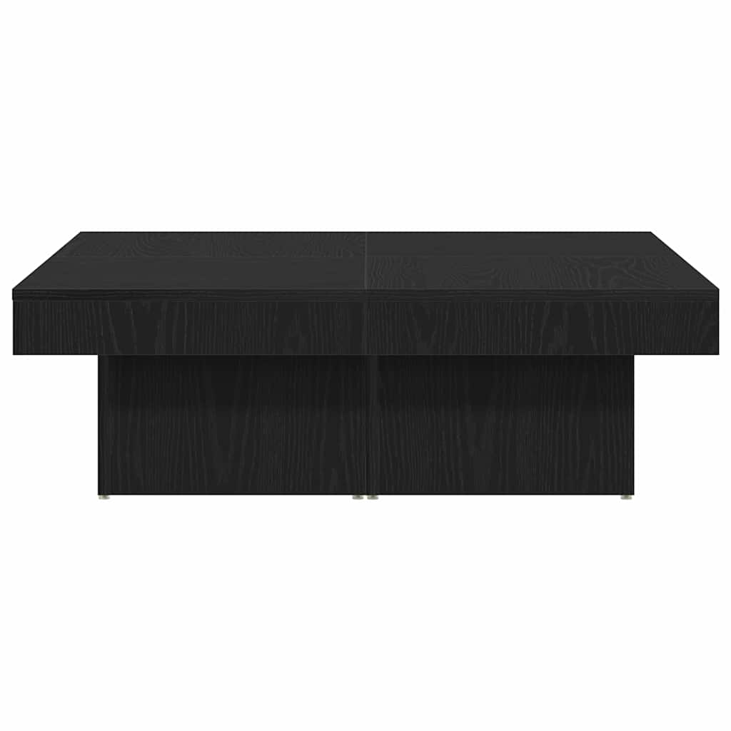 Kaffebord Svart Eik 90 X 90 X 28 Cm Konstruert Tre