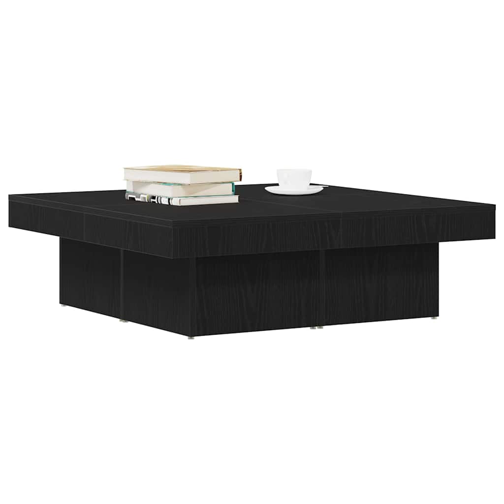 Kaffebord Svart Eik 90 X 90 X 28 Cm Konstruert Tre