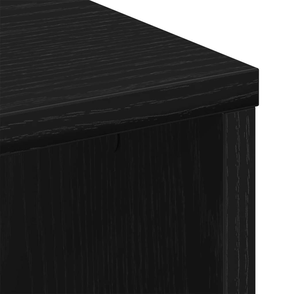 Kaffebord Svart Eik 100 X 50 X 40 Cm Konstruert Tre
