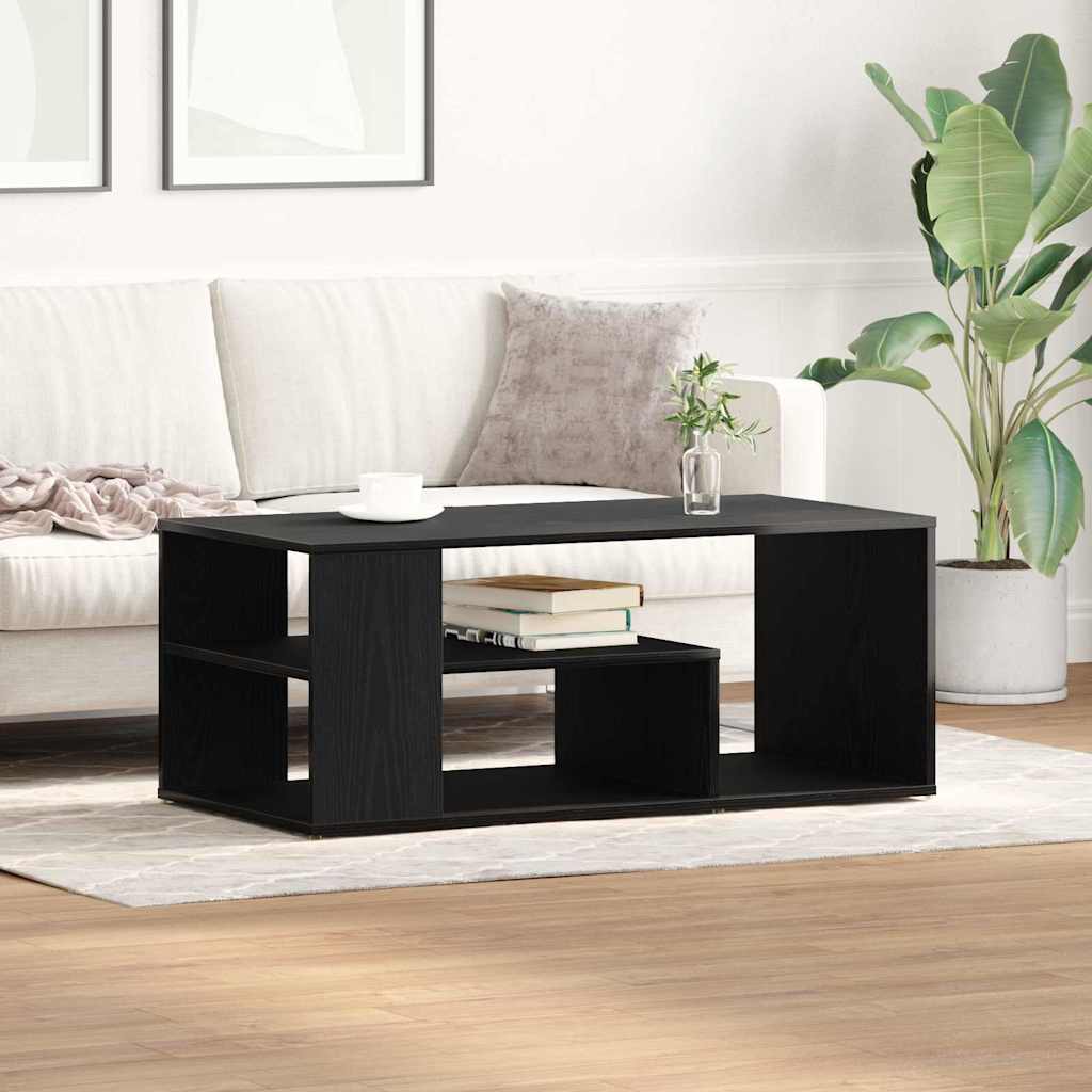 Kaffebord Svart Eik 100 X 50 X 40 Cm Konstruert Tre